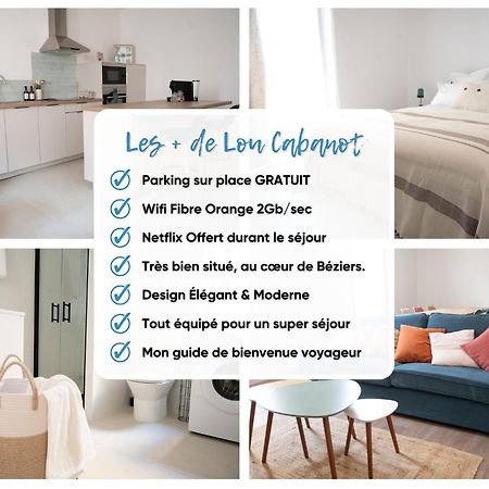 Lou Cabanot - Appartement Lumineux 3 Chambres - Parking Gratuit Béziers Eksteriør bilde